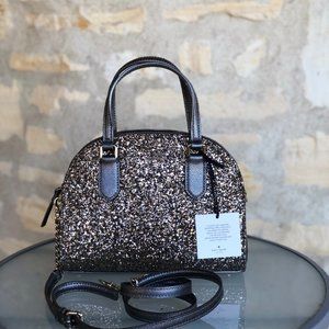 NWT Kate Reiley glitter satchel handbag crossbody